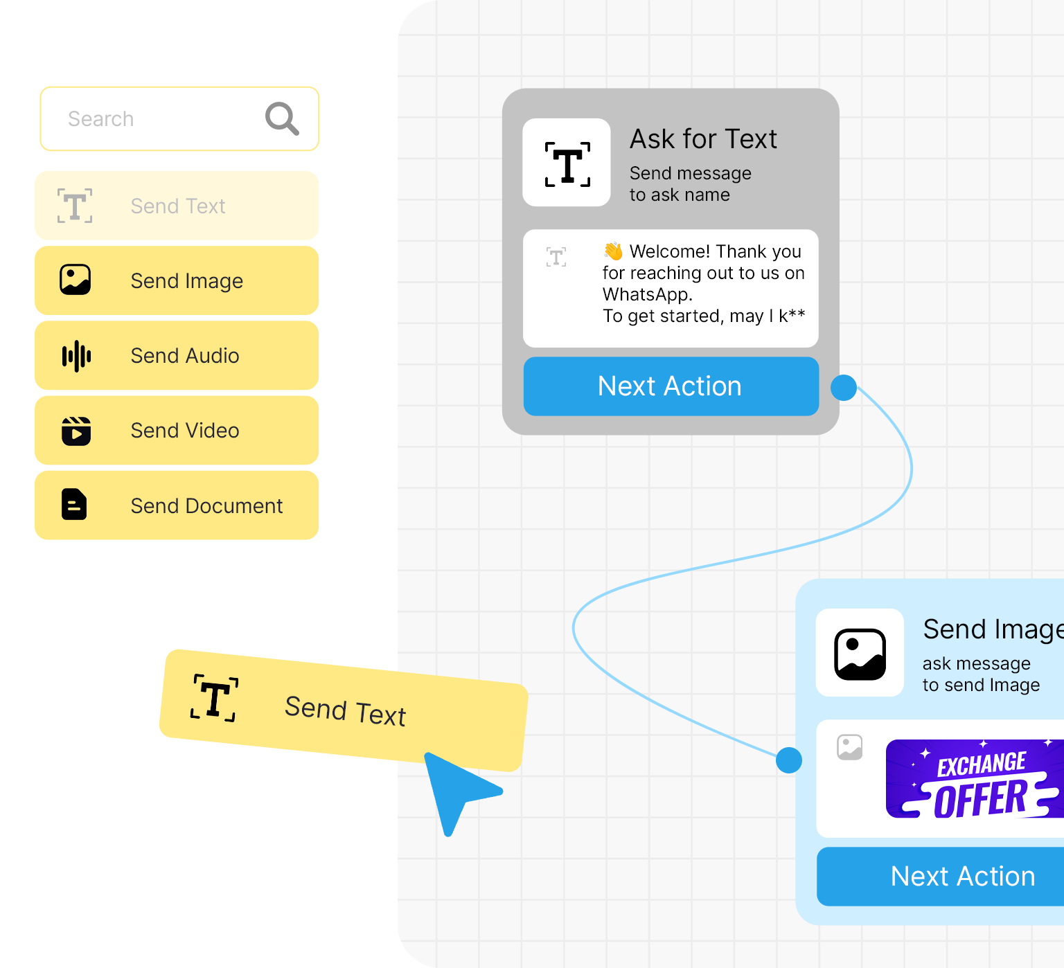 Visual Flow Builder